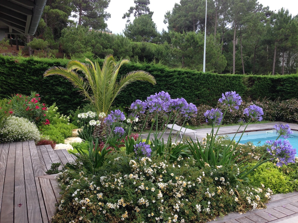 Aménagement de terrasse de piscine sur le Bassin d'Arcachon