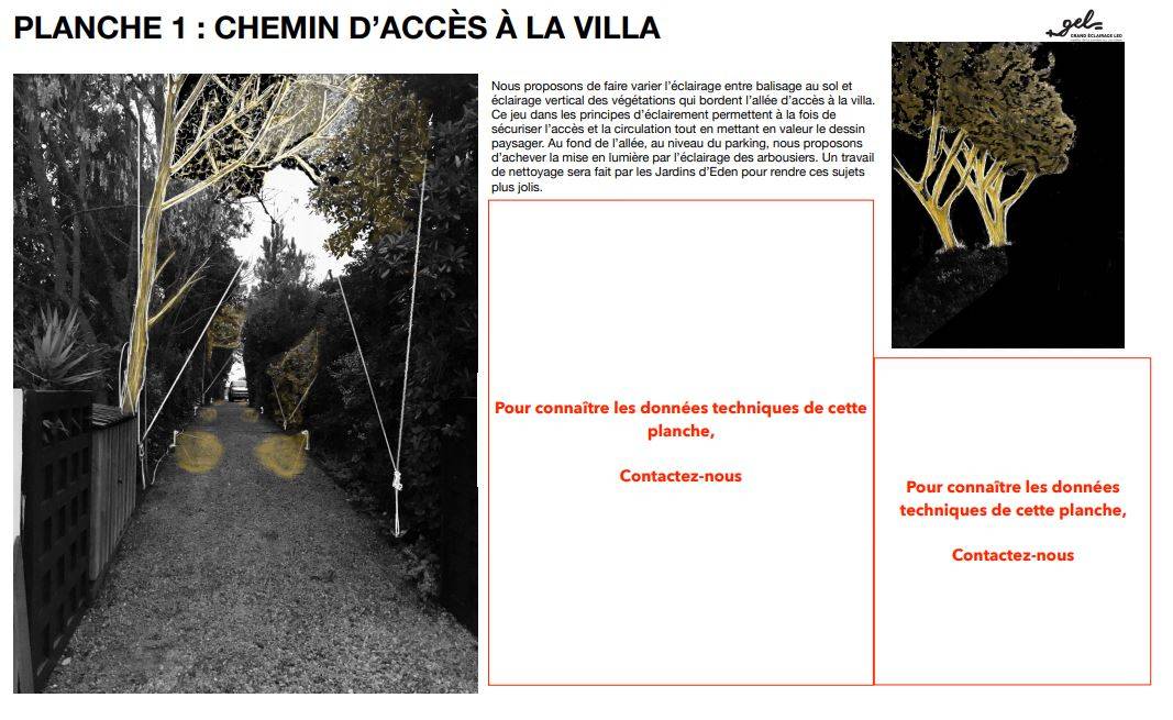 Eclairage jardin arcachon
