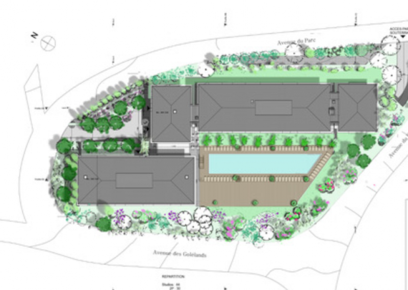 Etude paysagère pour une résidence de tourisme à Arcachon
