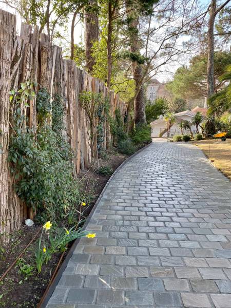 Allées en pavés sur le Bassin d'Arcachon