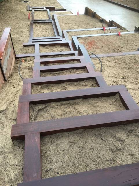 Escalier de jardin sur mesure