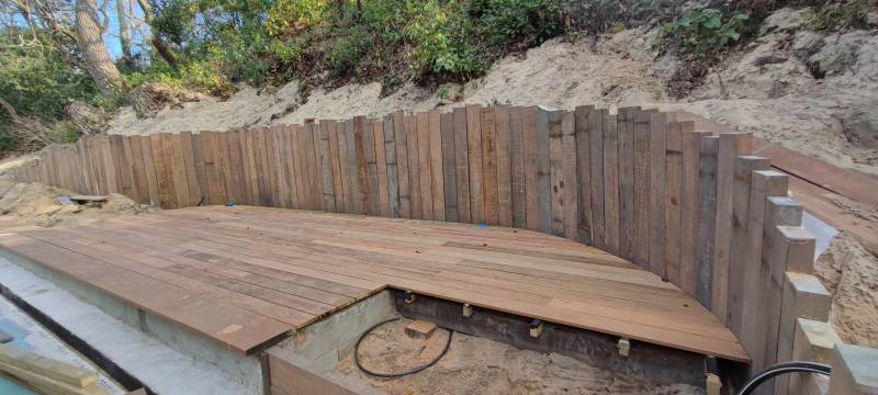 Création de soutènements sur le Cap Ferret
